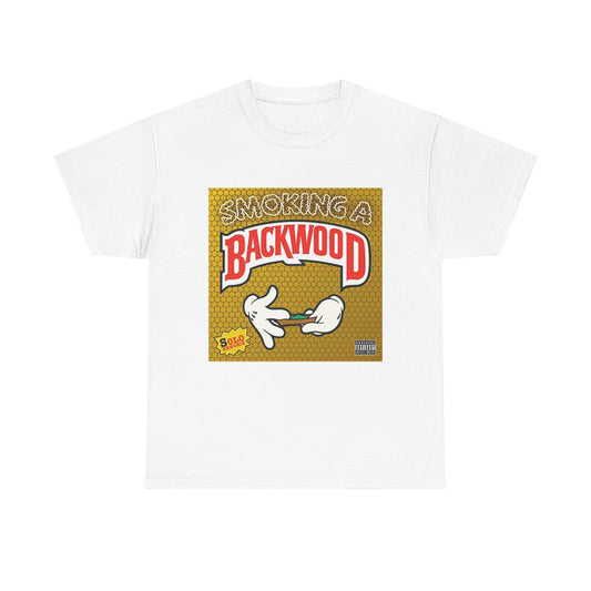 Backwoods Blunt Tshirt Rolling Up 420 Funny Graphic Unisex Heavy Cotton Tee
