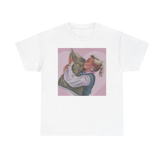Weed Love Graphic T-Shirt Womens Comfy Cotton Tee NEW