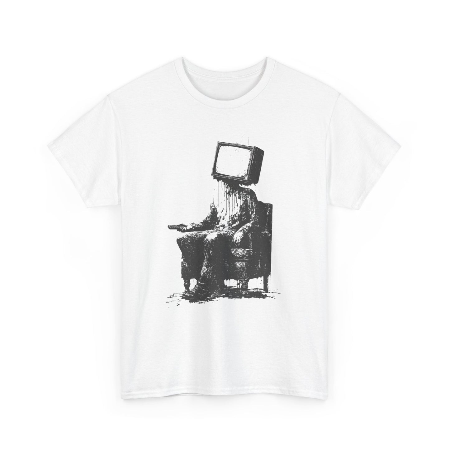 TV Head Graphic T Shirt NEW GIFT Unisex Heavy Cotton Tee