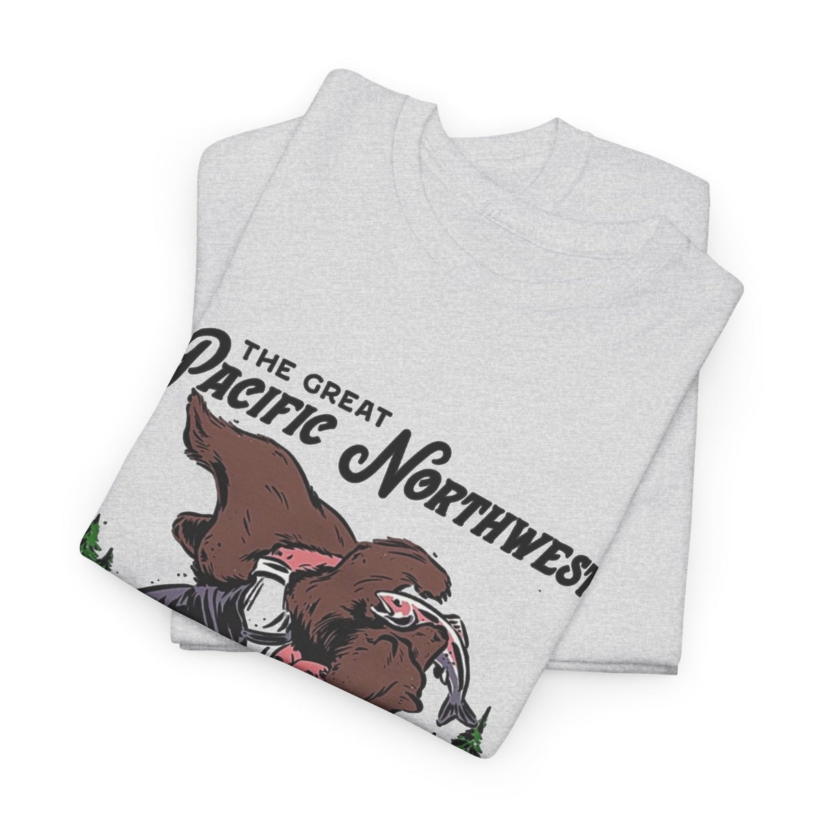 The Great Pacific Northwest Graphic T Shirt Men's Heavy Cotton Tee
