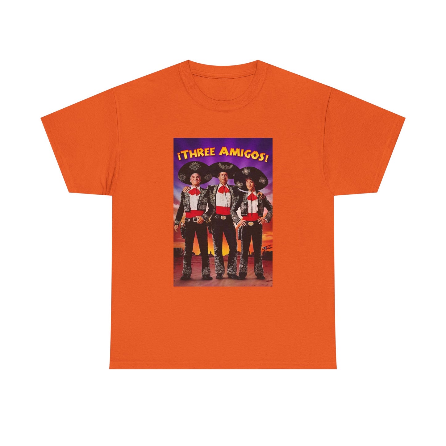 Three Amigos Tshirt Steve Martin Graphic Vintage Comedy Unisex Heavy Cotton Tee