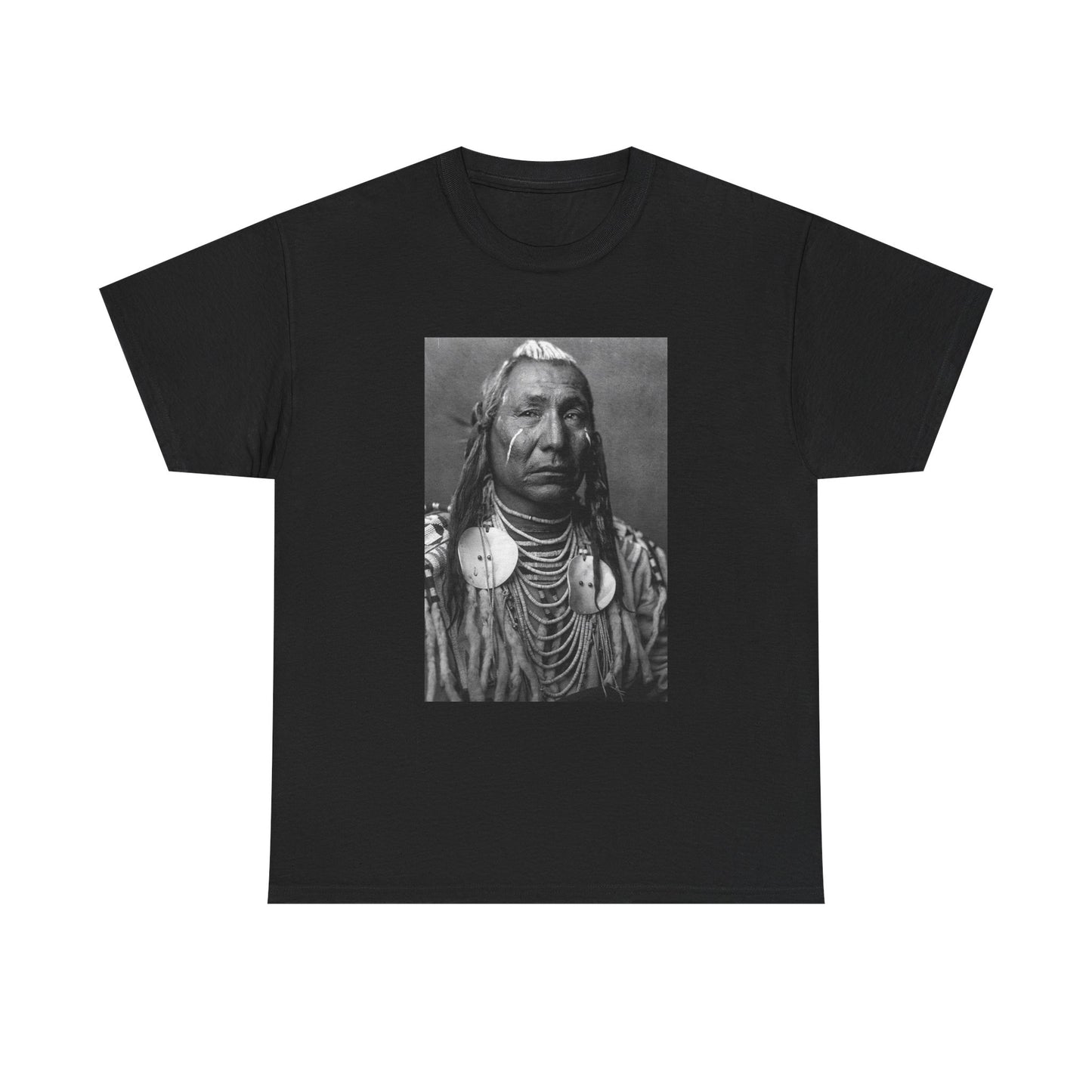 Native American Indian Tshirt Sitting Bull Chief New Unisex Heavy Cotton Tee