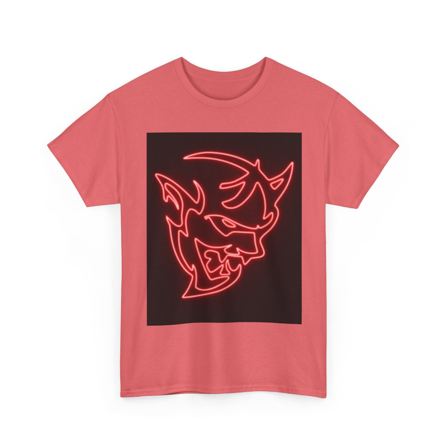 Dodge Demon Tshirt Hellcat Charger Logo Challenger Mopar Unisex Heavy Cotton Tee