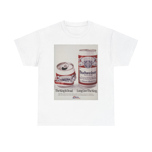 King Of Beers Poster Retro T Shirt Unisex Heavy Cotton Tee Gift