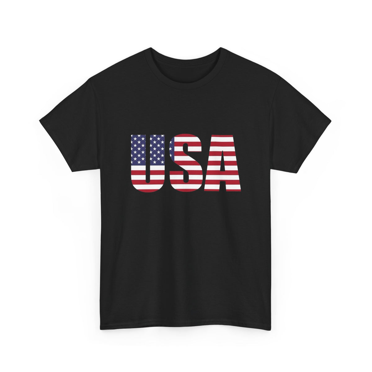 USA American Flag Made In AMERICA Graphic T Shirt Unisex NEW Heavy Cotton Tee