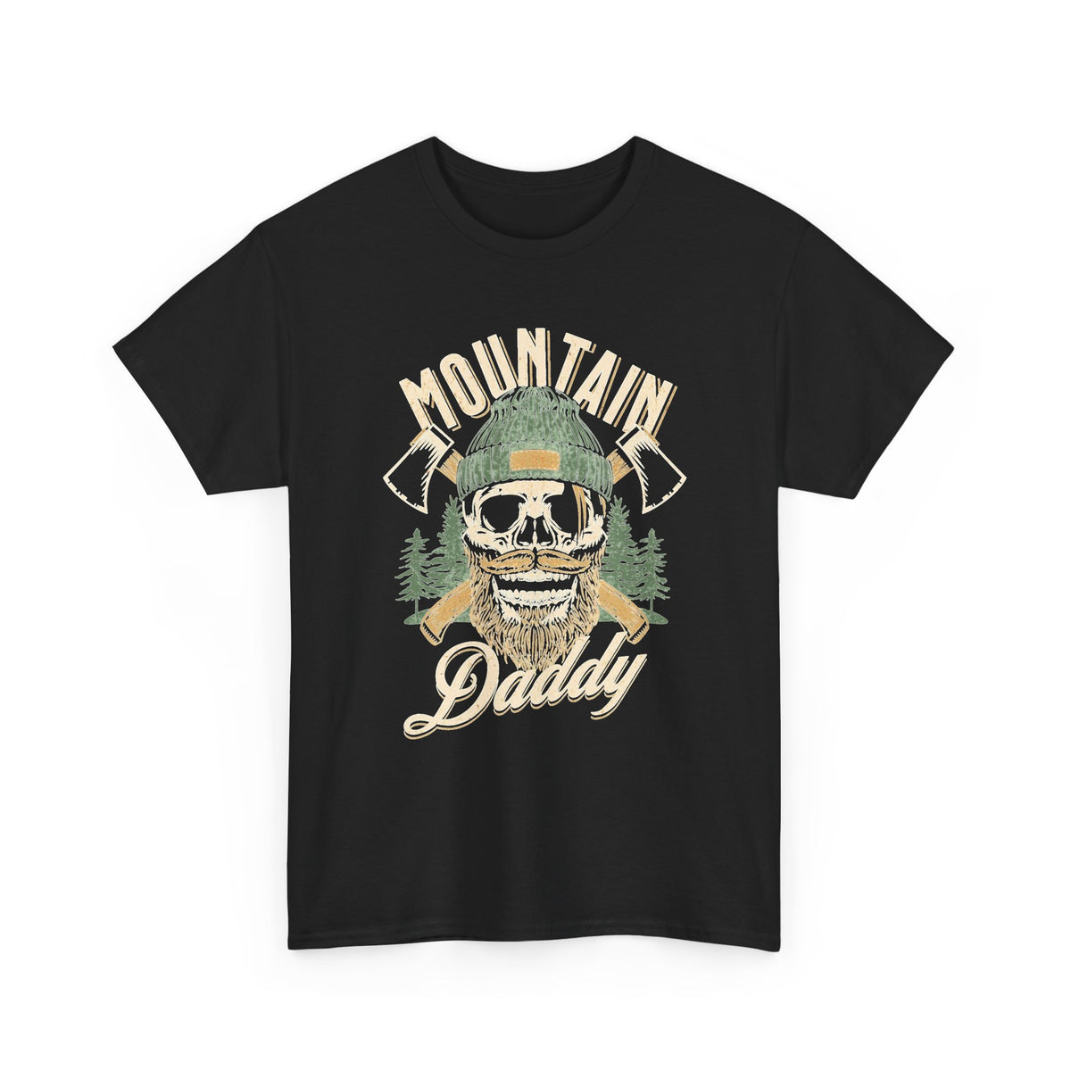 Mountain Daddy Graphic T Shirt Camping Men's Heavy Cotton Tee
