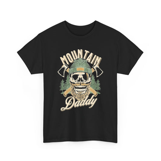 Mountain Daddy Graphic T Shirt Camping Men's Heavy Cotton Tee