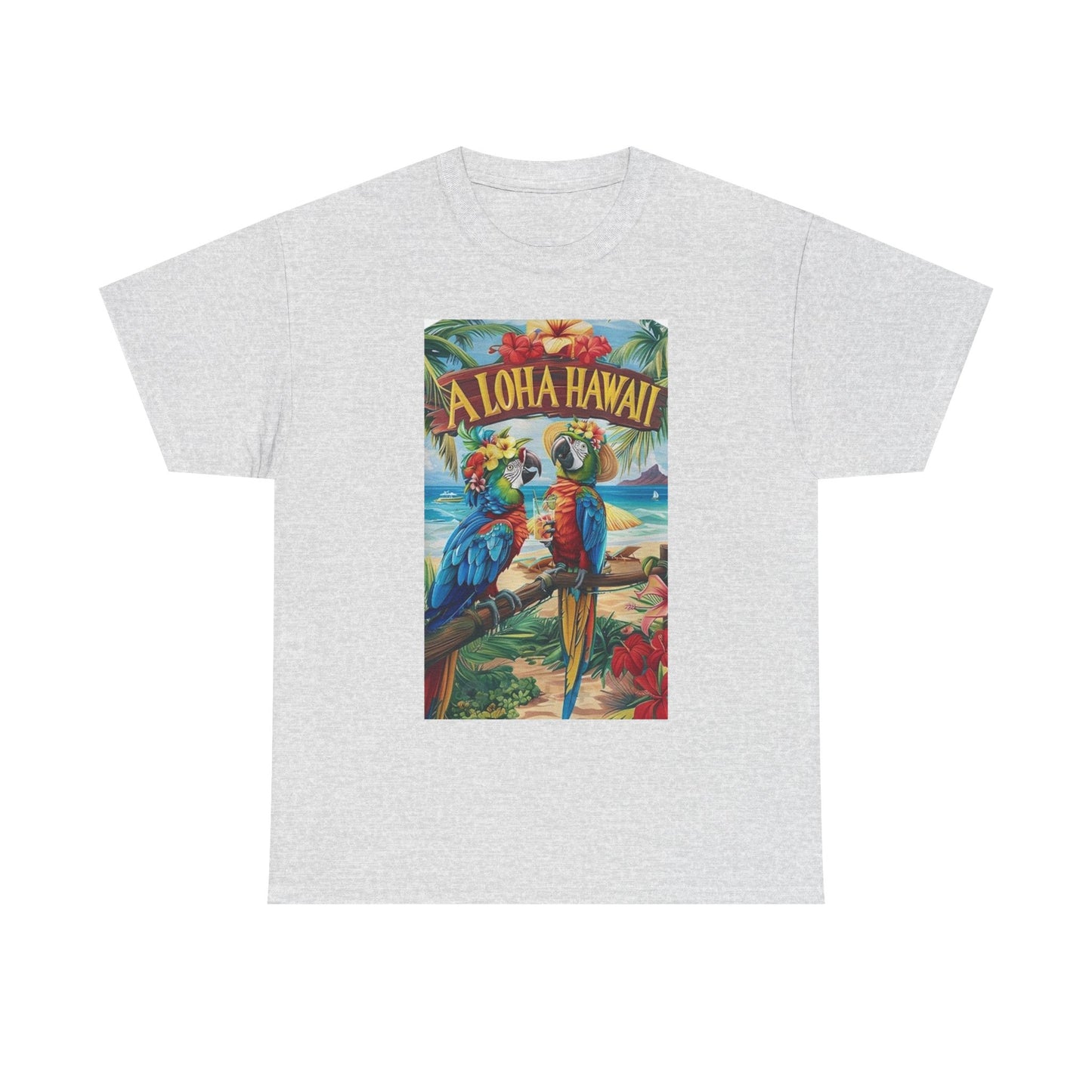Aloha Hawaii Graphic T Shirt Unisex Heavy Cotton Tee