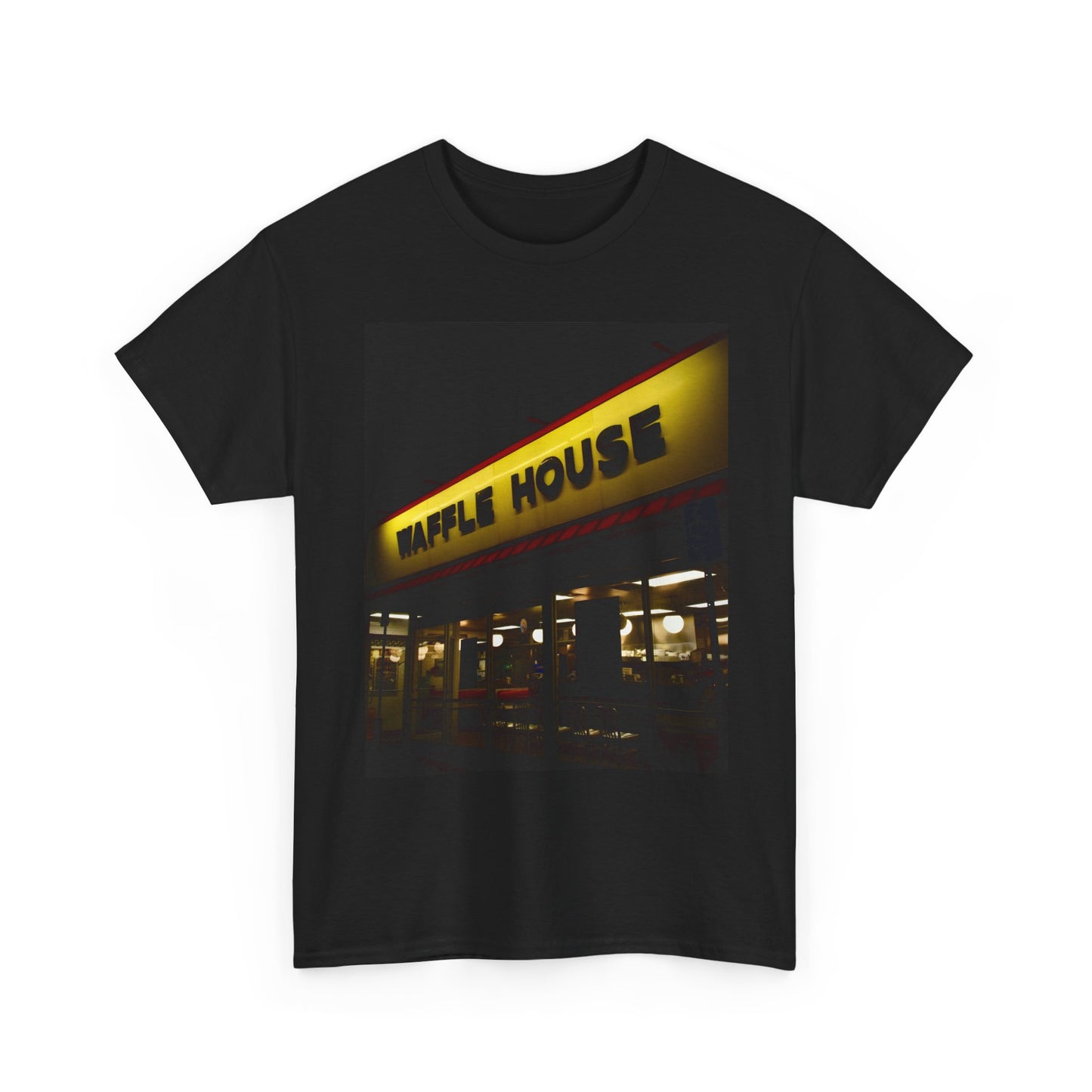 Waffle House Graphic T Shirt Vintage Funny Retro Unisex Heavy Cotton Tee