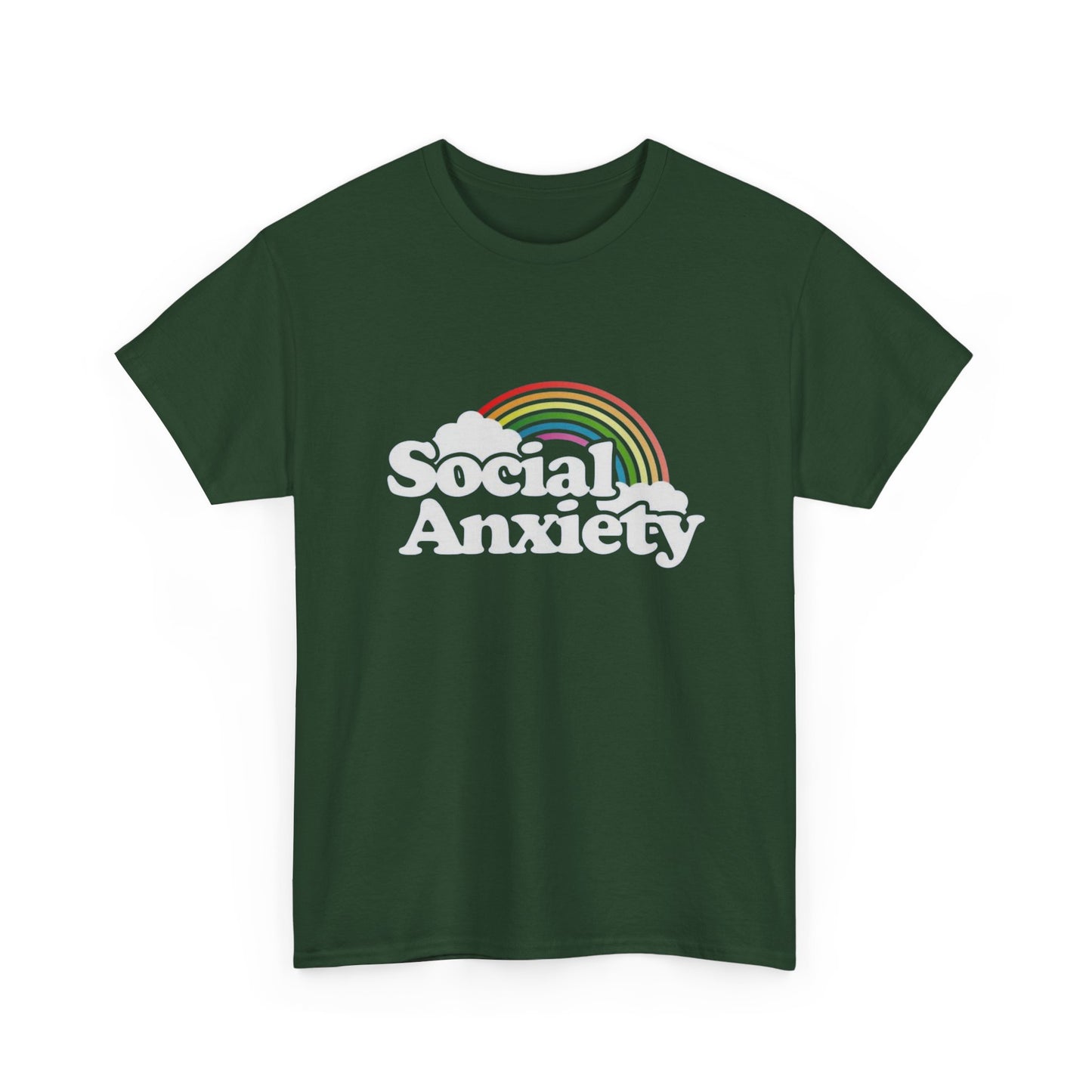 Social Anxiety MULTIPLE COLORS Graphic T Shirt NEW Adult Tee