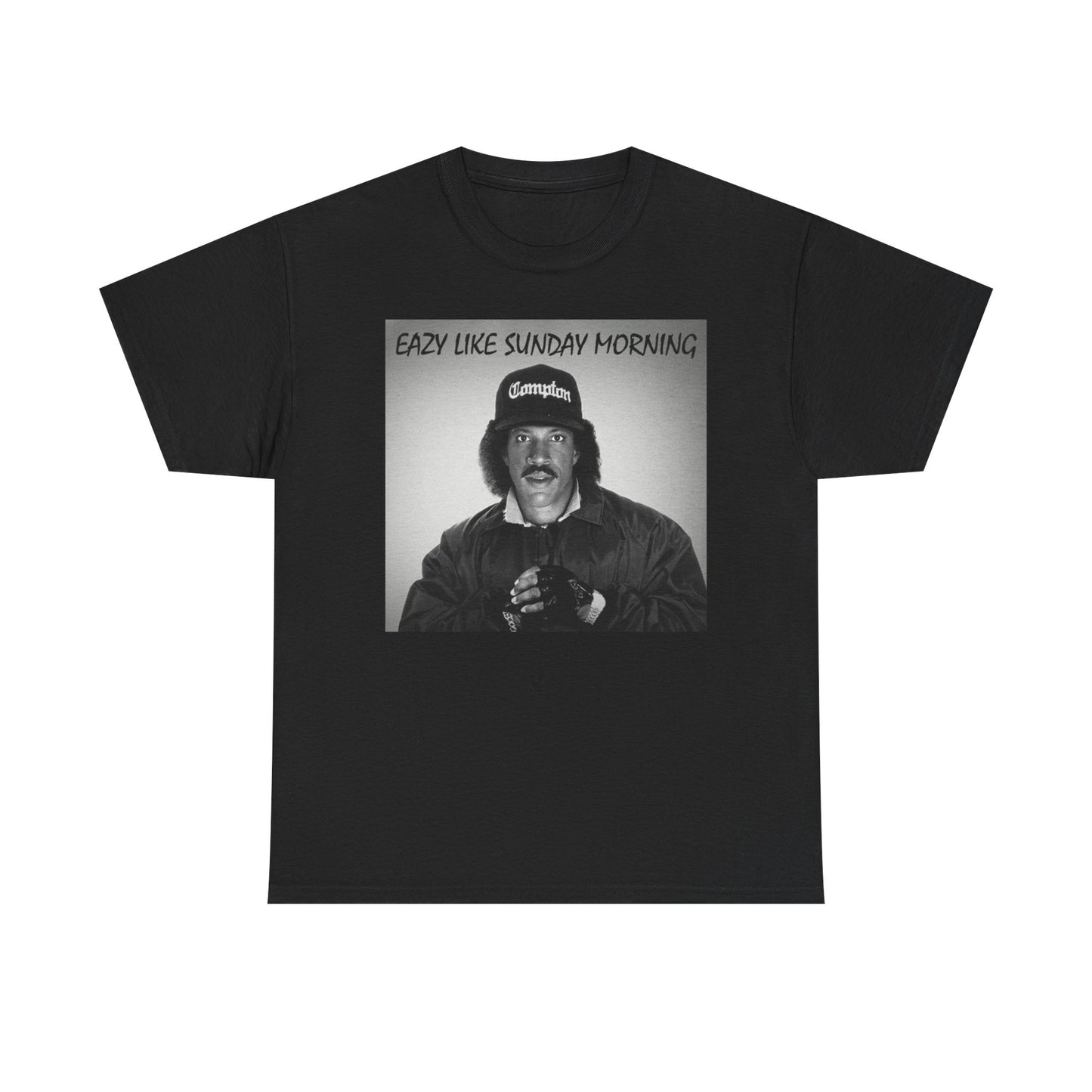 Easy Like Sunday Morning Graphic T Shirt Funny Lionel Richie Easy E Heavy Cotton