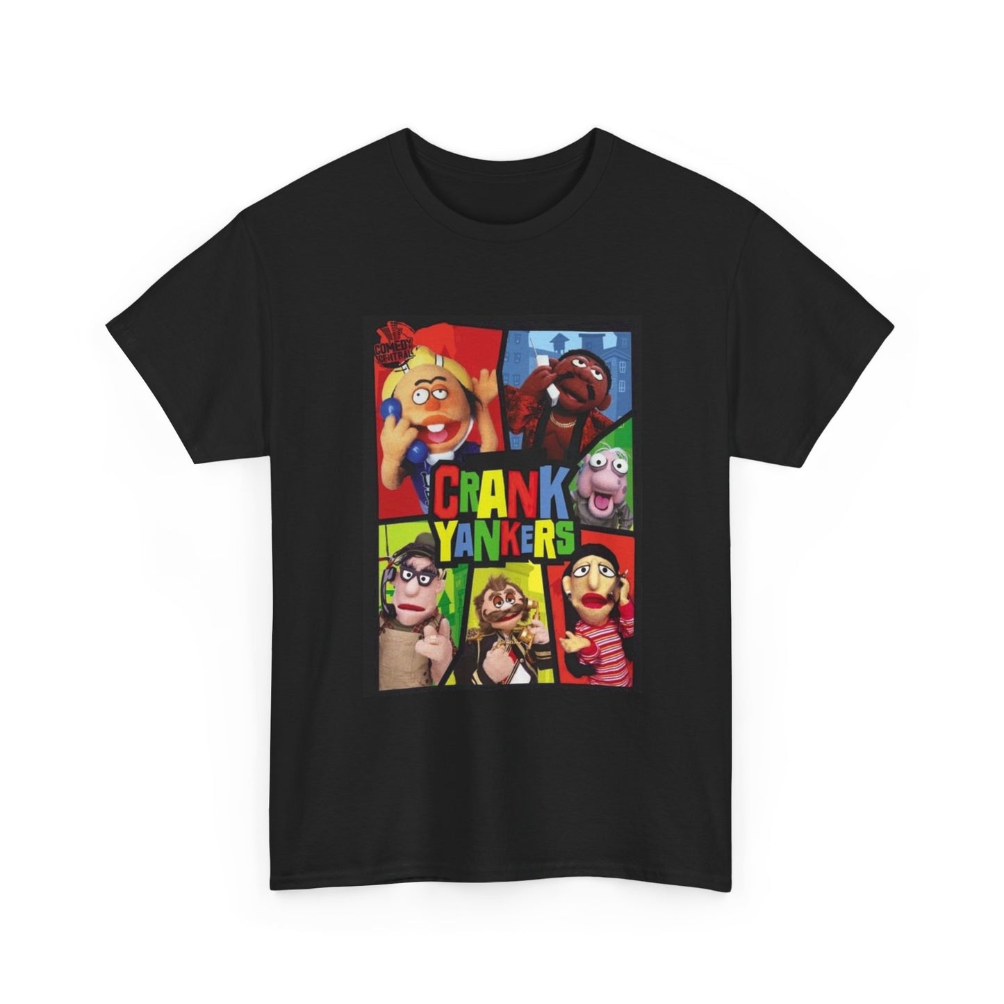 Crank Yankers Tshirt Comedy Sketch Comedy Pranks Retro Unisex Heavy Cotton Tee