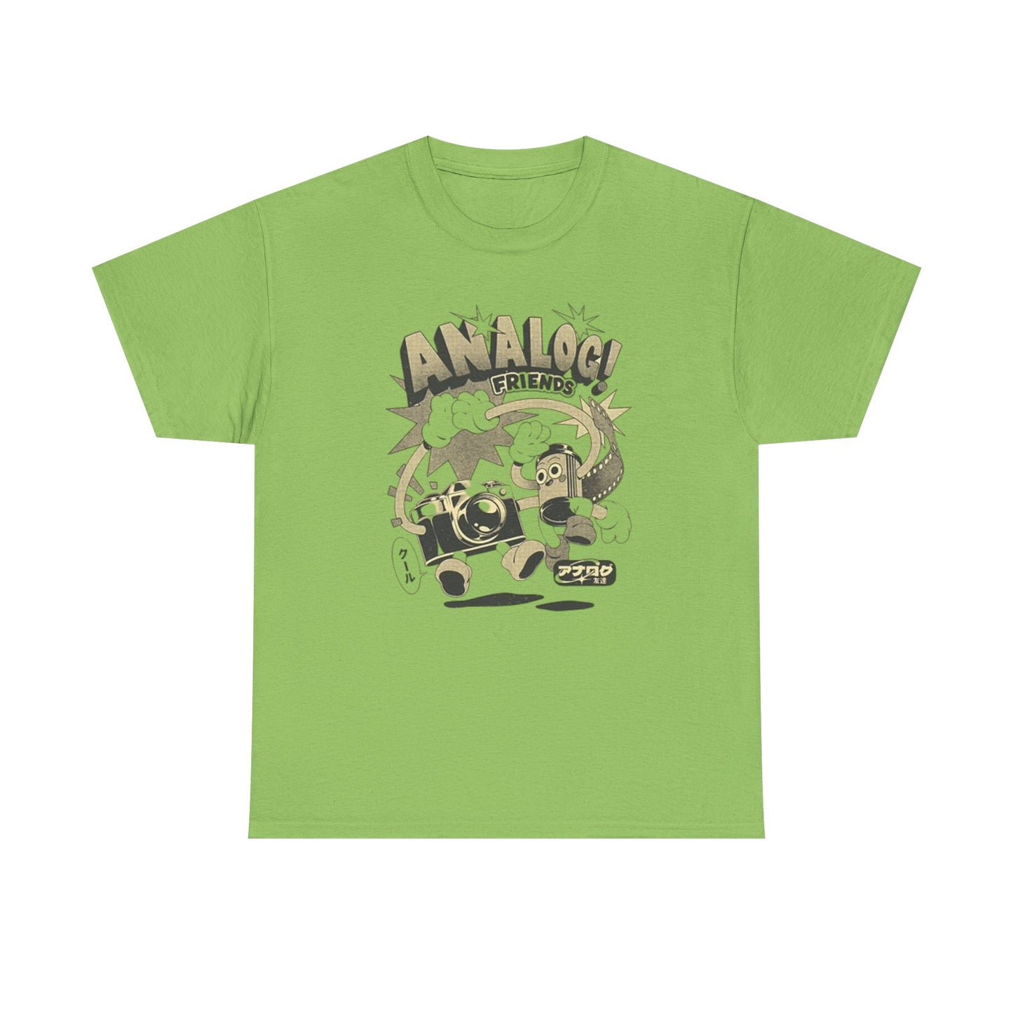 Analog Friends T Shirt Retro Photo Unisex Heavy Cotton Tee