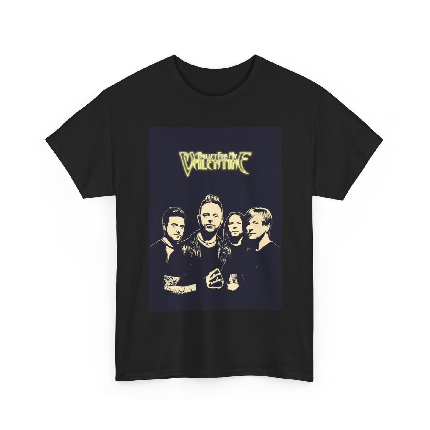 Bullet for my valentine T-shirt retro graphic metal rock Unisex Heavy Cotton Tee