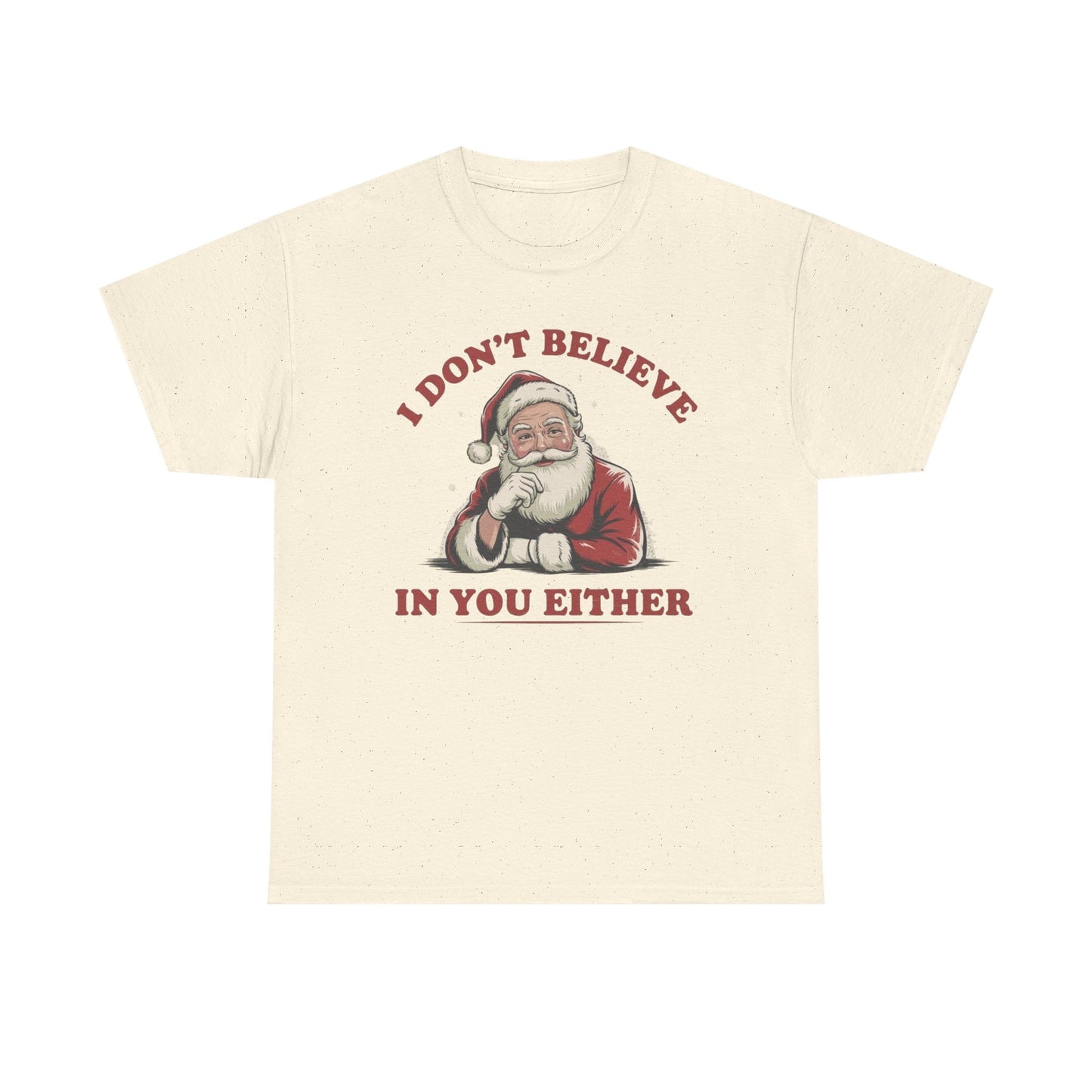 Santa's Real Funny Christmas Graphic T Shirt NEW Unisex Heavy Cotton Tee