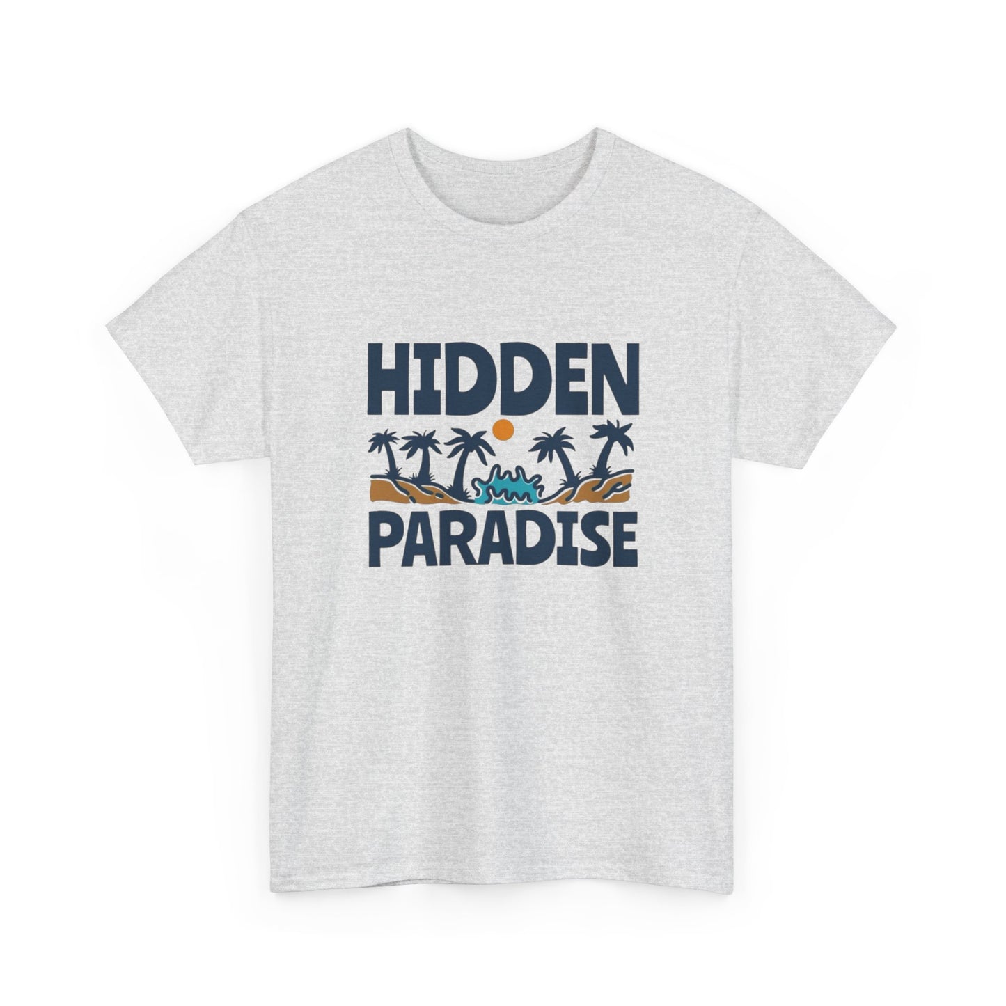 Hidden Paradise Graphic T Shirt NEW Adult Unisex Heavy Cotton Tee