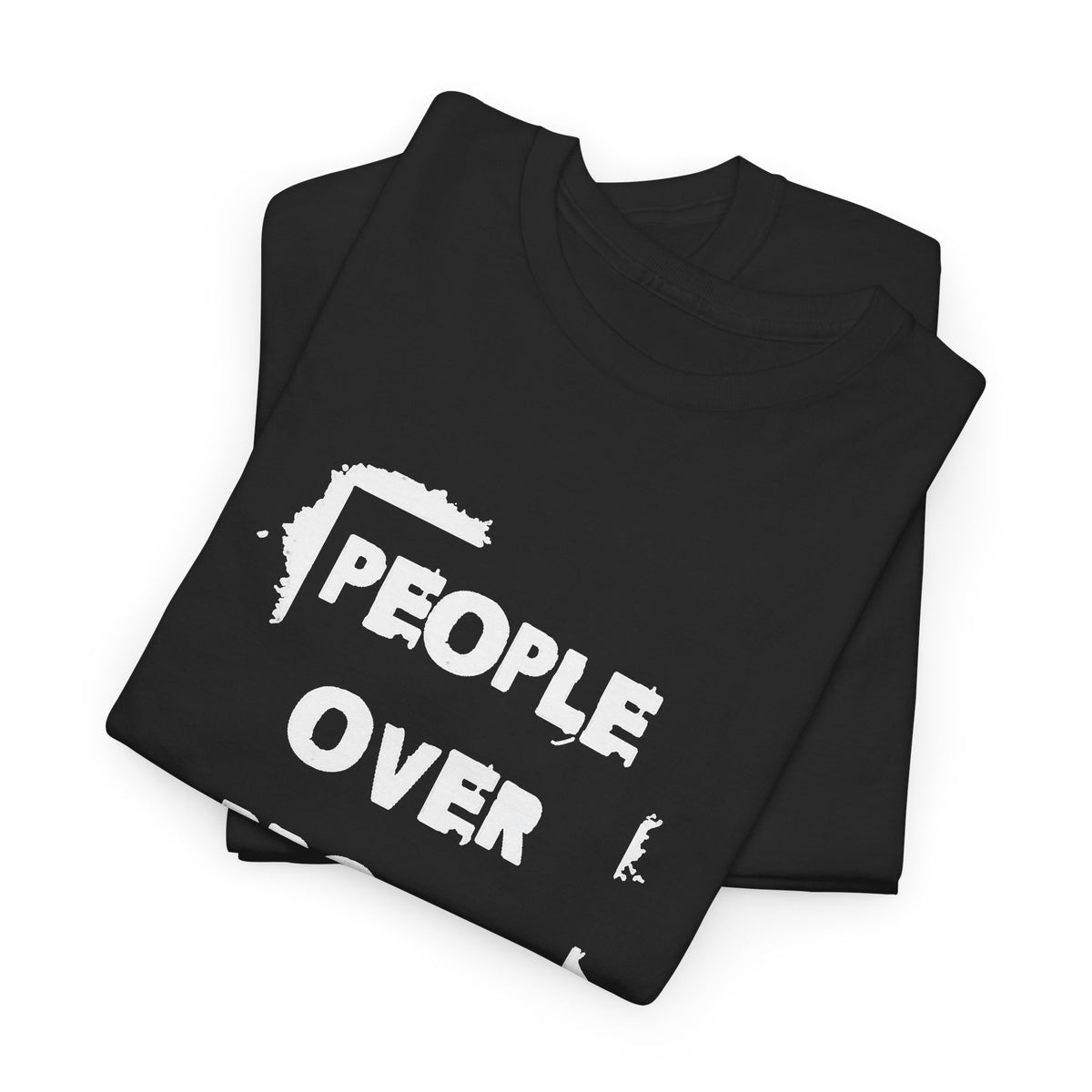 People Over Profit Graphic T Shirt Men's Heavy Cotton Tee