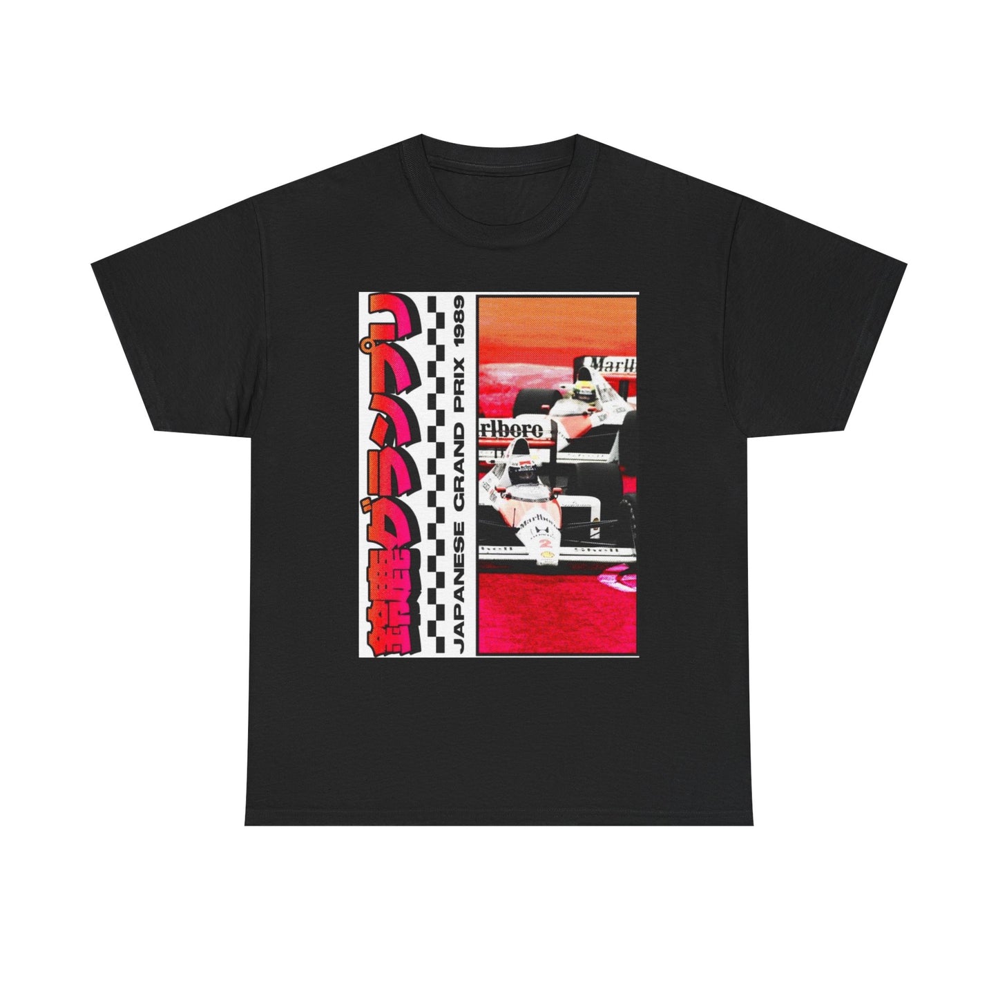 Japanese Gran Prix Racing Graphic T Shirt Vintage Unisex Heavy Cotton Tee