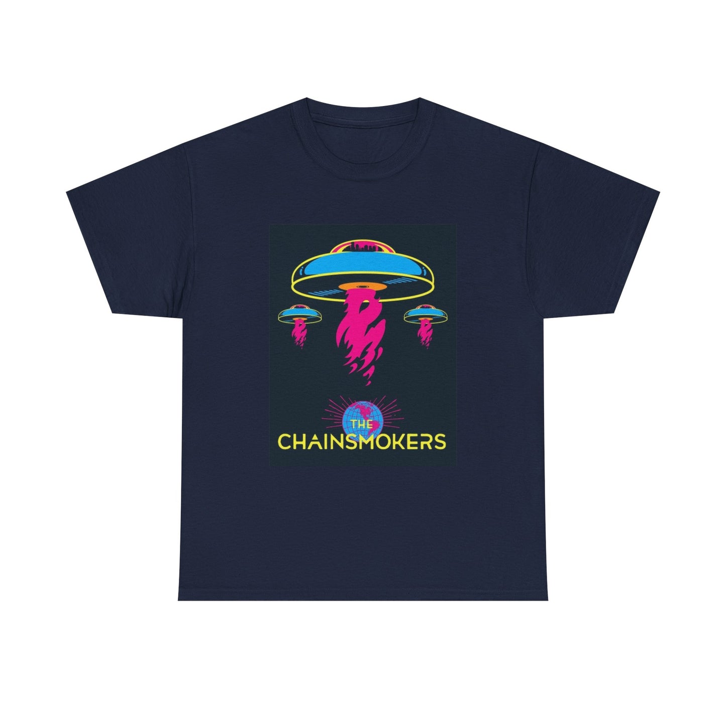 Chainsmokers Tshirt Retro Concert Tour Merch EDM DJ Unisex Heavy Cotton Tee