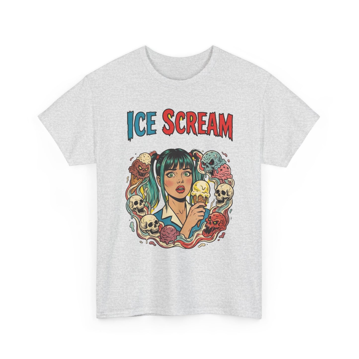 Death By Ice Cream Graphic T Shirt Heavy Cotton Tee NEW ADULT UNISEX