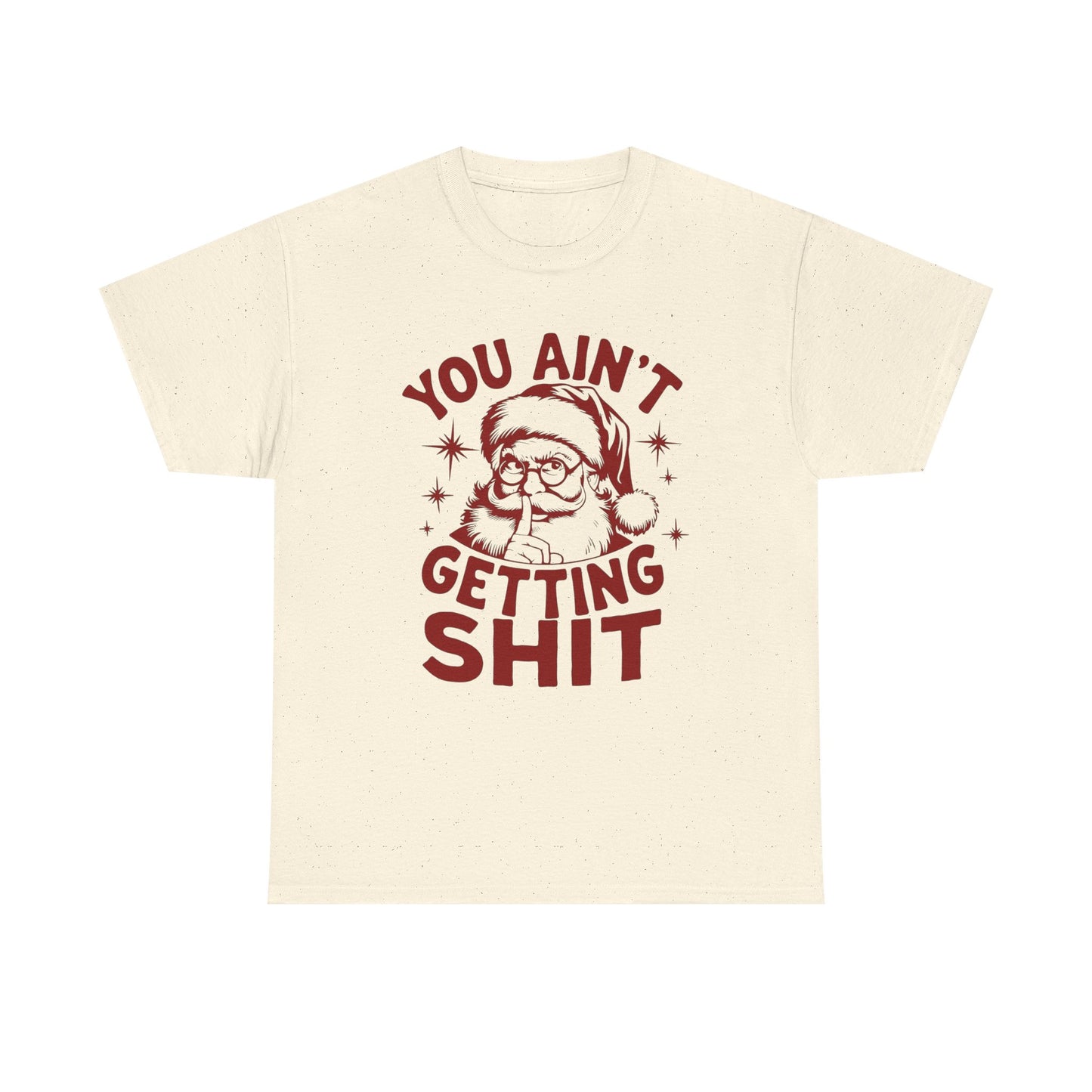 Santa Christmas Gifts Funny Jokes Graphic T Shirt Unisex Heavy Cotton Tee