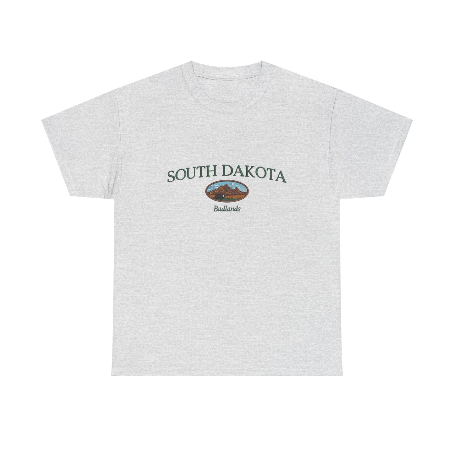 South Dakota Badlands Graphic T Shirt NEW Unisex Heavy Cotton Tee