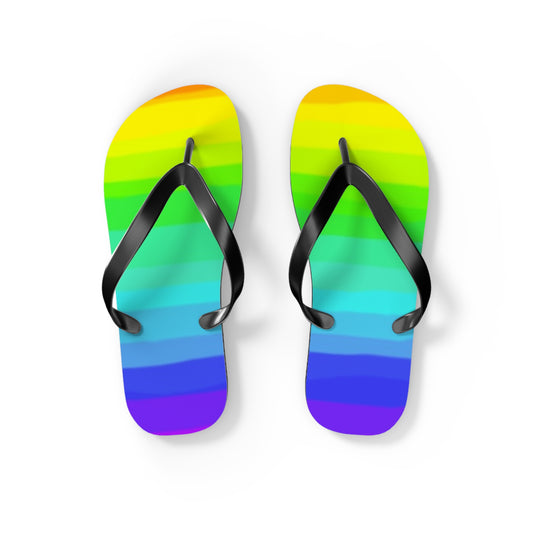 Rainbow Flip Flops, Sandals Slides, Summer Footwear, Brand New