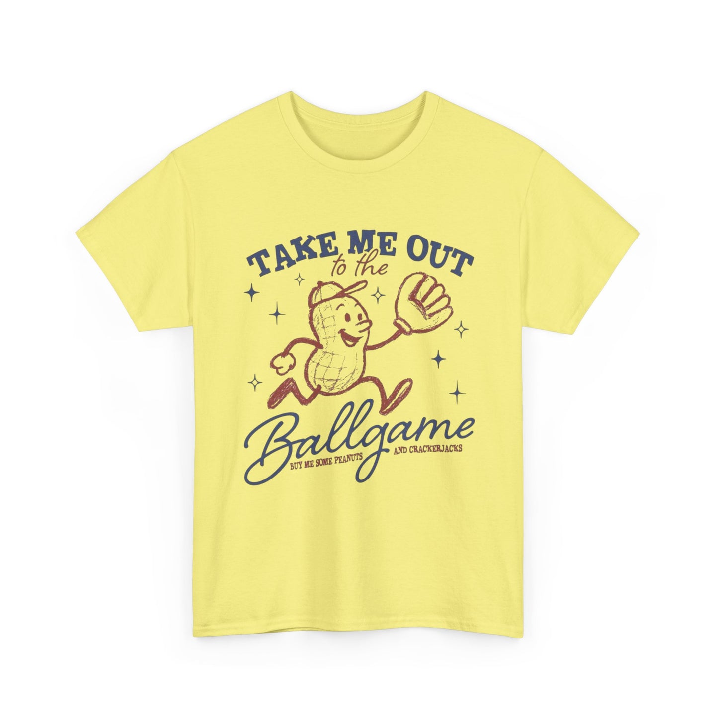 Take Me Out To The Ballgame Graphic T Shirt NEW Unisex Heavy Cotton Tee