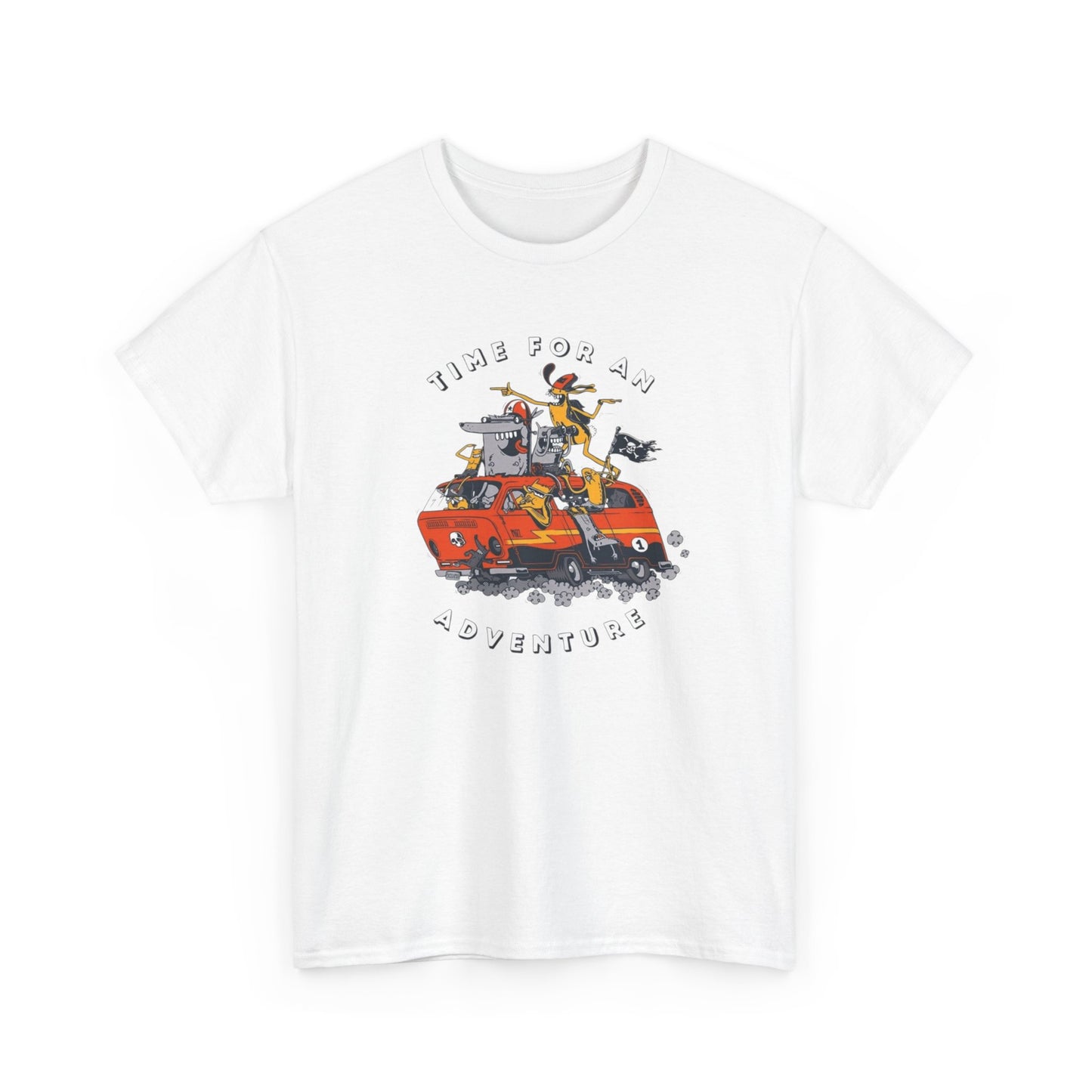 Time For An Adventure Graphic T-Shirt Unisex Heavy Cotton Tee