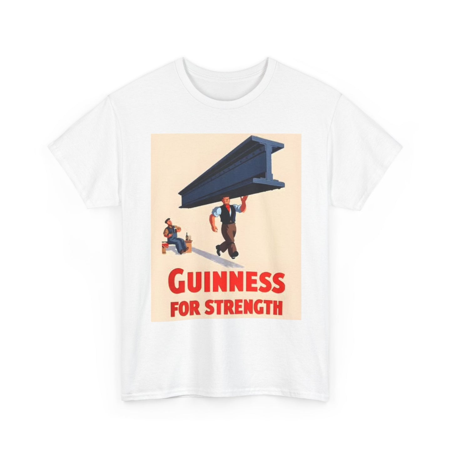 Guinness For Strength Graphic T Shirt Beer Art Unisex Heavy Cotton Tee