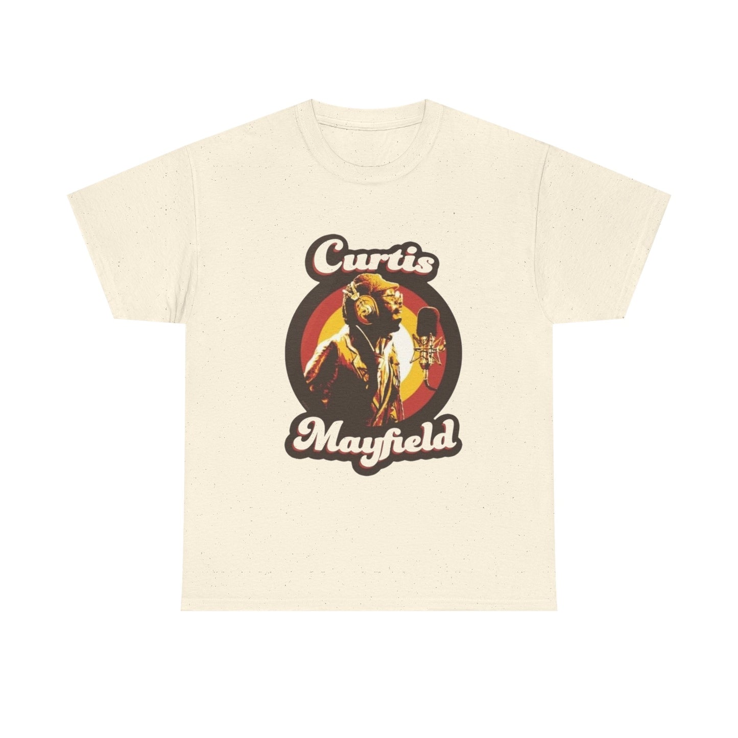 Curtis Mayfield Retro Merch Graphic T Shirt Unisex Heavy Cotton Tee