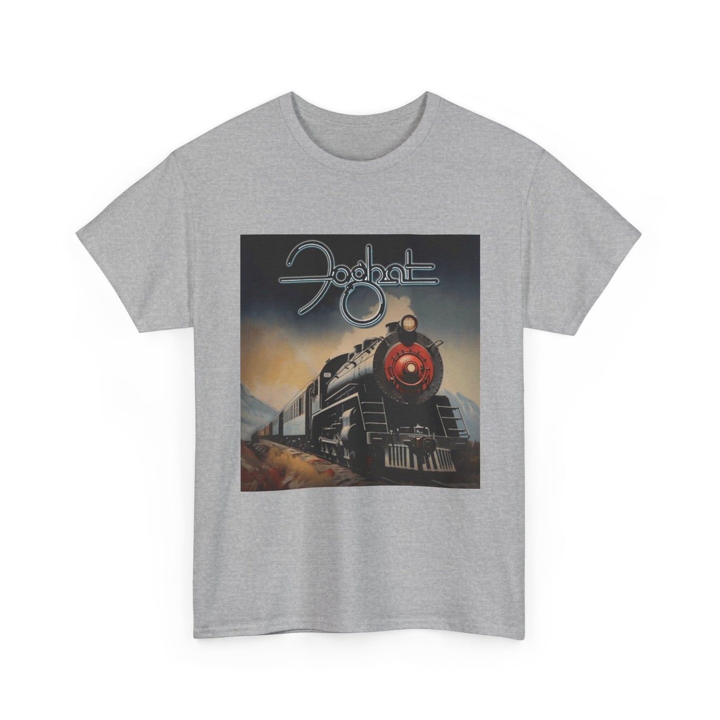 FogHat Tshirt Vintage Rock Poster Retro 70s Woodstock Unisex Heavy Cotton Tee q