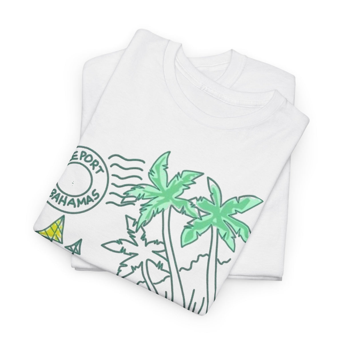 Bahamas Palm Tree Island Graphic T-Shirt Men's Graphic Tee