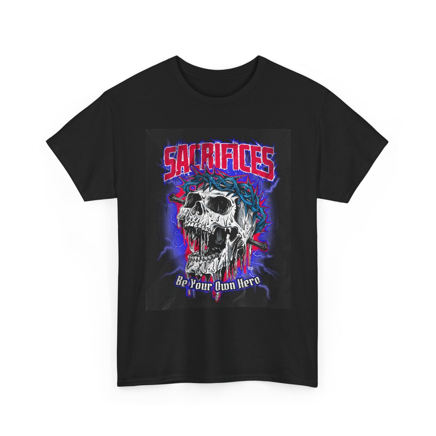 Sacrifices Graphic T Shirt Street Wear Apparel Retro Unisex Heavy Cotton Tee
