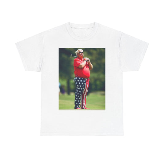 John Daly Tshirt Golf American Flag Masters Tiger woods Unisex Heavy Cotton Tee