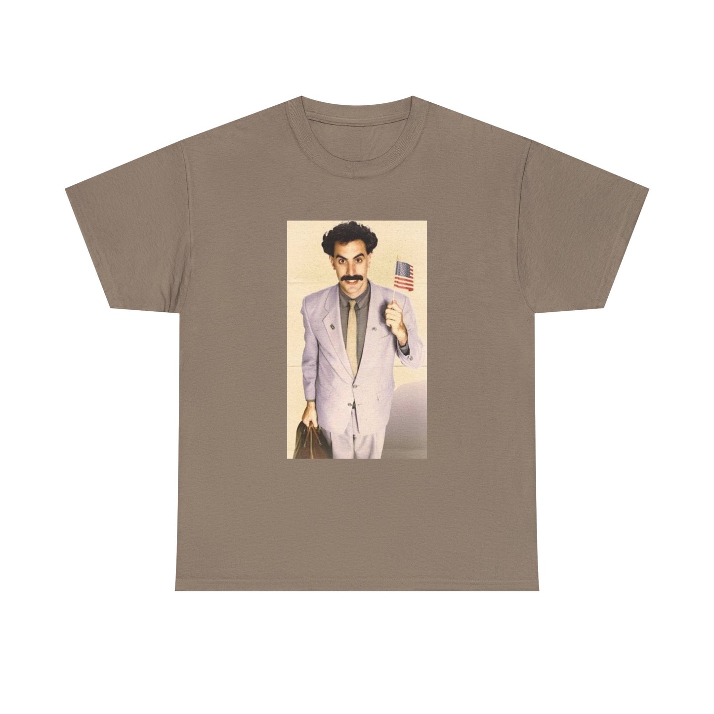 Borat Comes to America Tshirt Funny Comedy Movie Unisex Heavy Cotton Tee