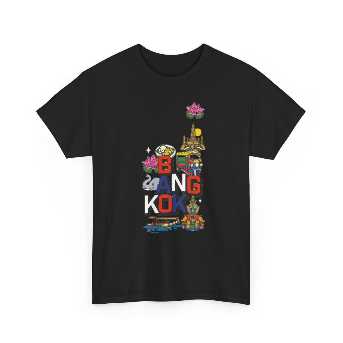 Bangkok Thailand Travel Collage T-Shirt Men's Graphic Tee