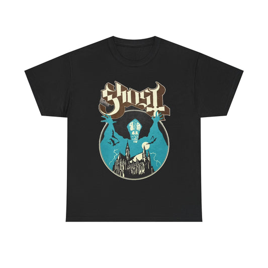 Ghost Shirt-Vintage rock here comes papa retro graphic Heavy Cotton Tee vintage
