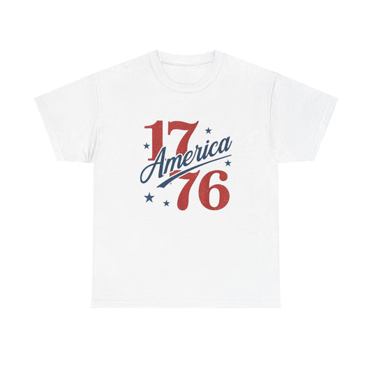 1776 America Graphic T Shirt NEW ADULT Unisex Heavy Cotton Tee