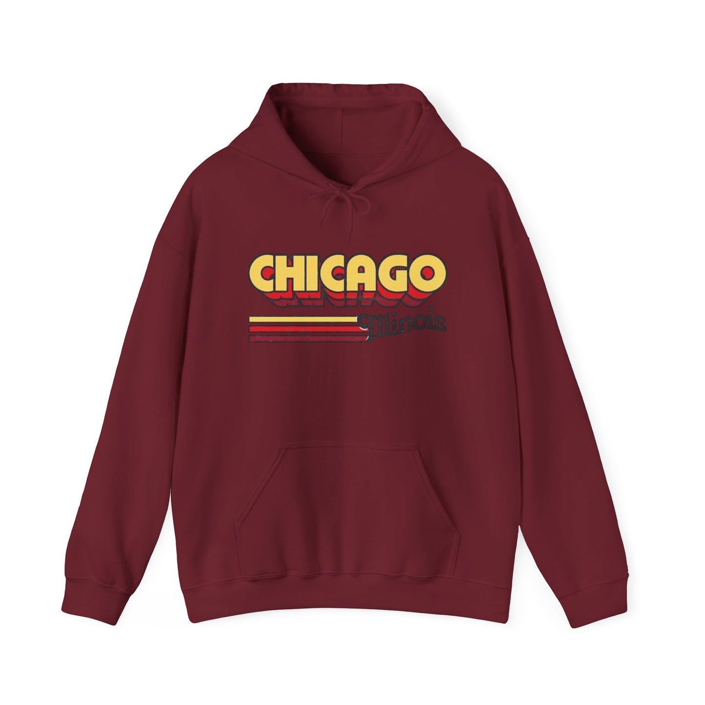 Chicago Illinois Graphic Hoodie Heavy Blend™ NEW Sweatshirt
