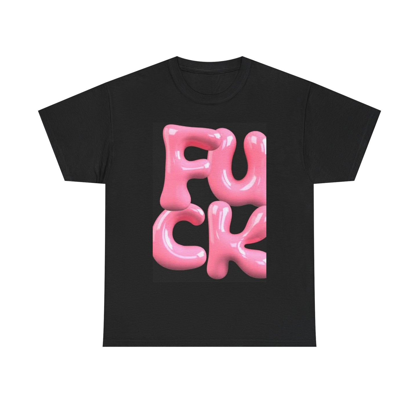 FU Funny Balloon Neon Shirt Graphic Miami Unisex Heavy Cotton Tee