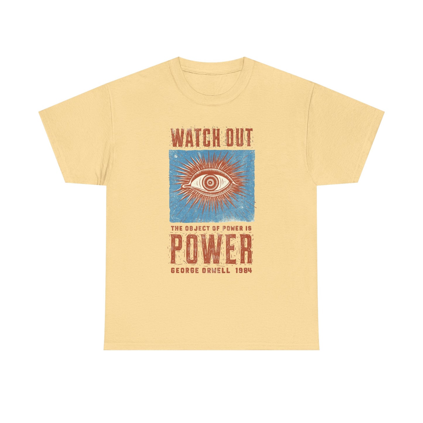 George Orwell Power Graphic T Shirt NEW ADULT TEE VINTAGE