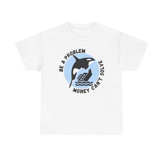 Killer Whale Funny Graphic T-Shirt Unisex Heavy Cotton Tee Gift