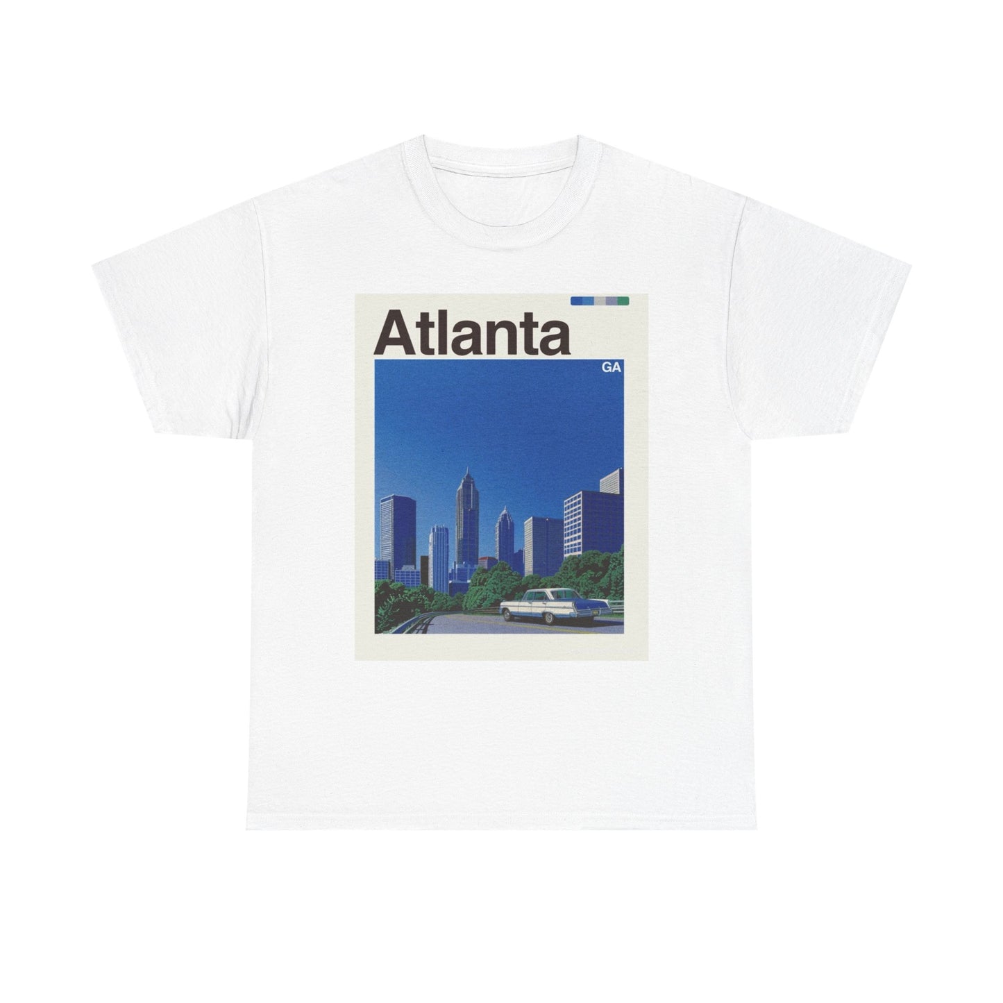 Atlanta Skyline Graphic T Shirt Cotton Tee Apparel New