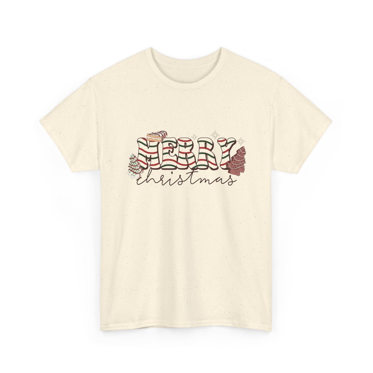 Christmas Tree Cakes Funny Graphic T Shirt NEW Unisex Heavy Cotton Tee