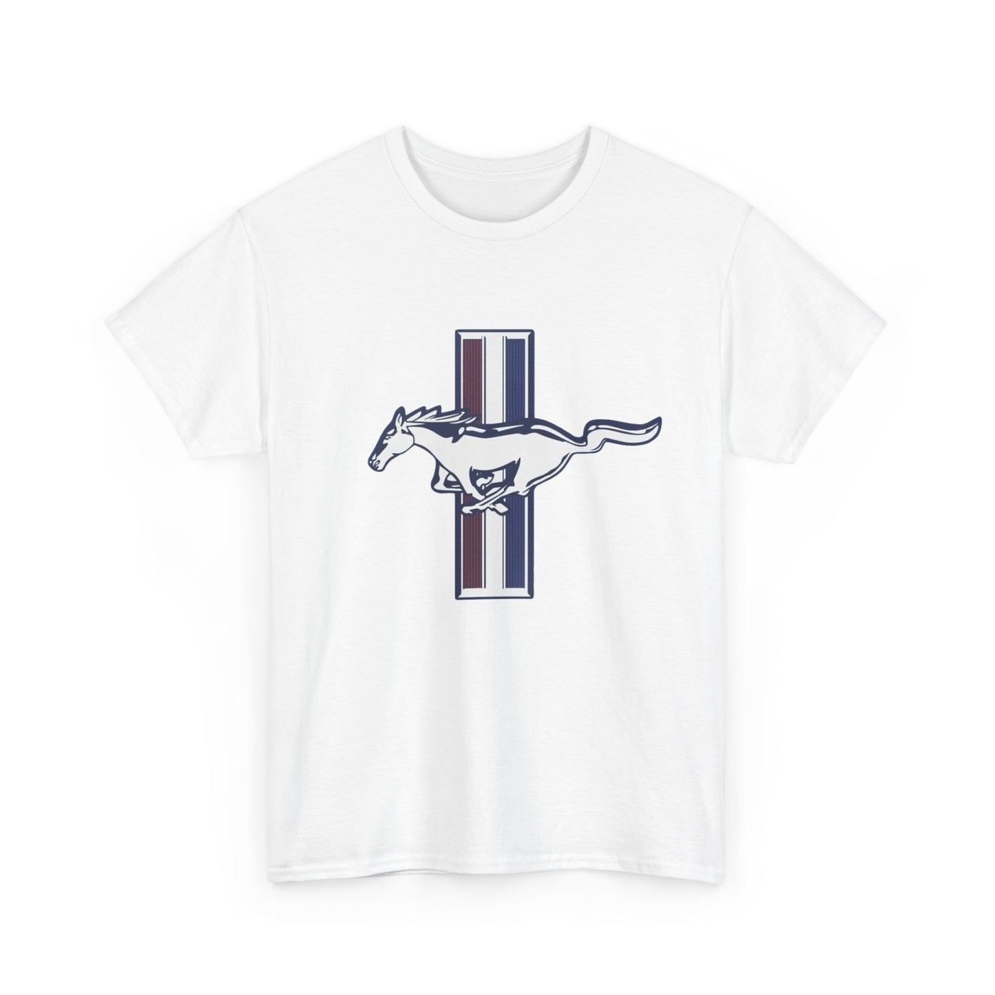 Mustang Muscle Car Graphic T Shirt Vintage Ford Unisex Heavy Cotton Tee