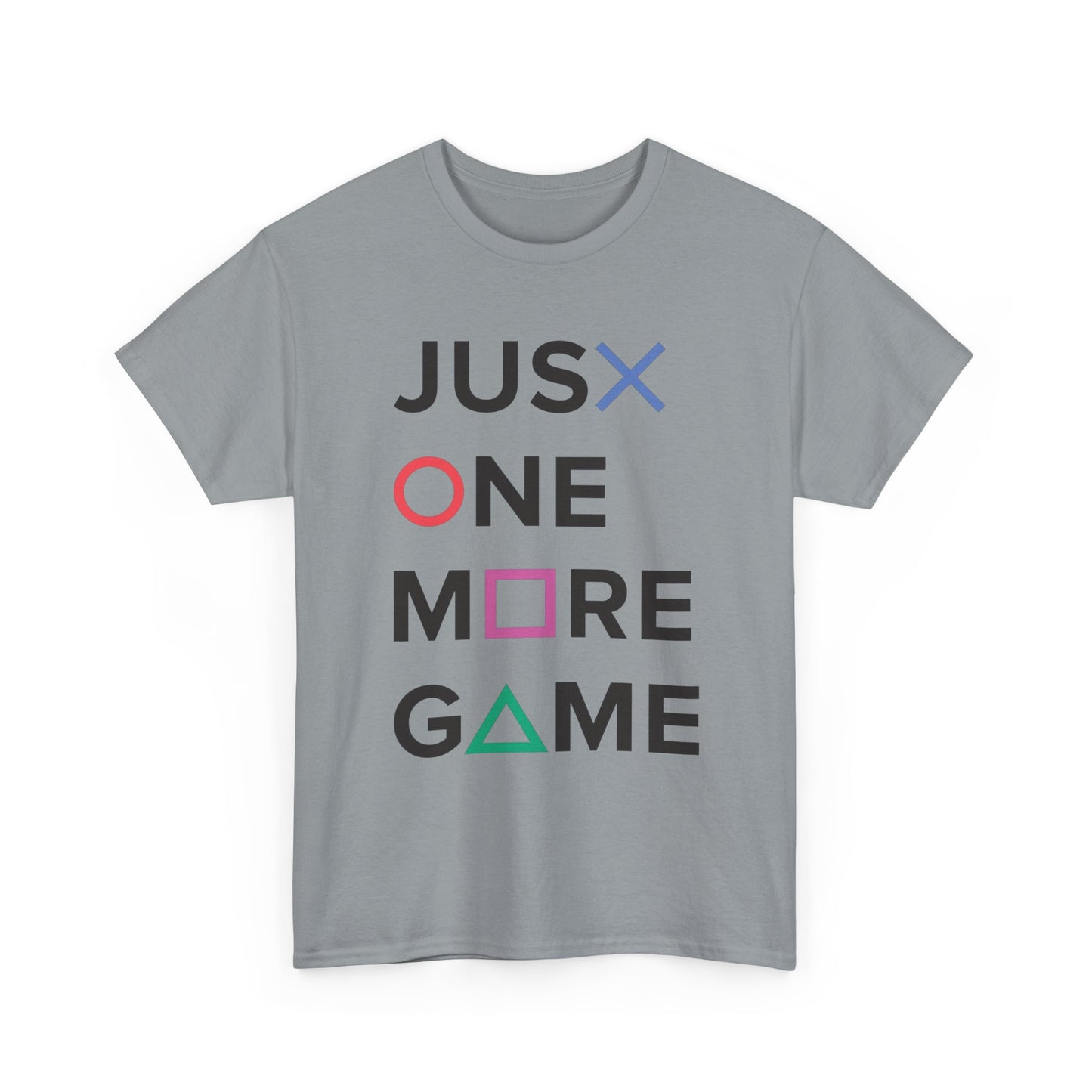 Just One More Game Retro Gaming Graphic T Shirt NEW GIFT Unisex Heavy Cotton Tee