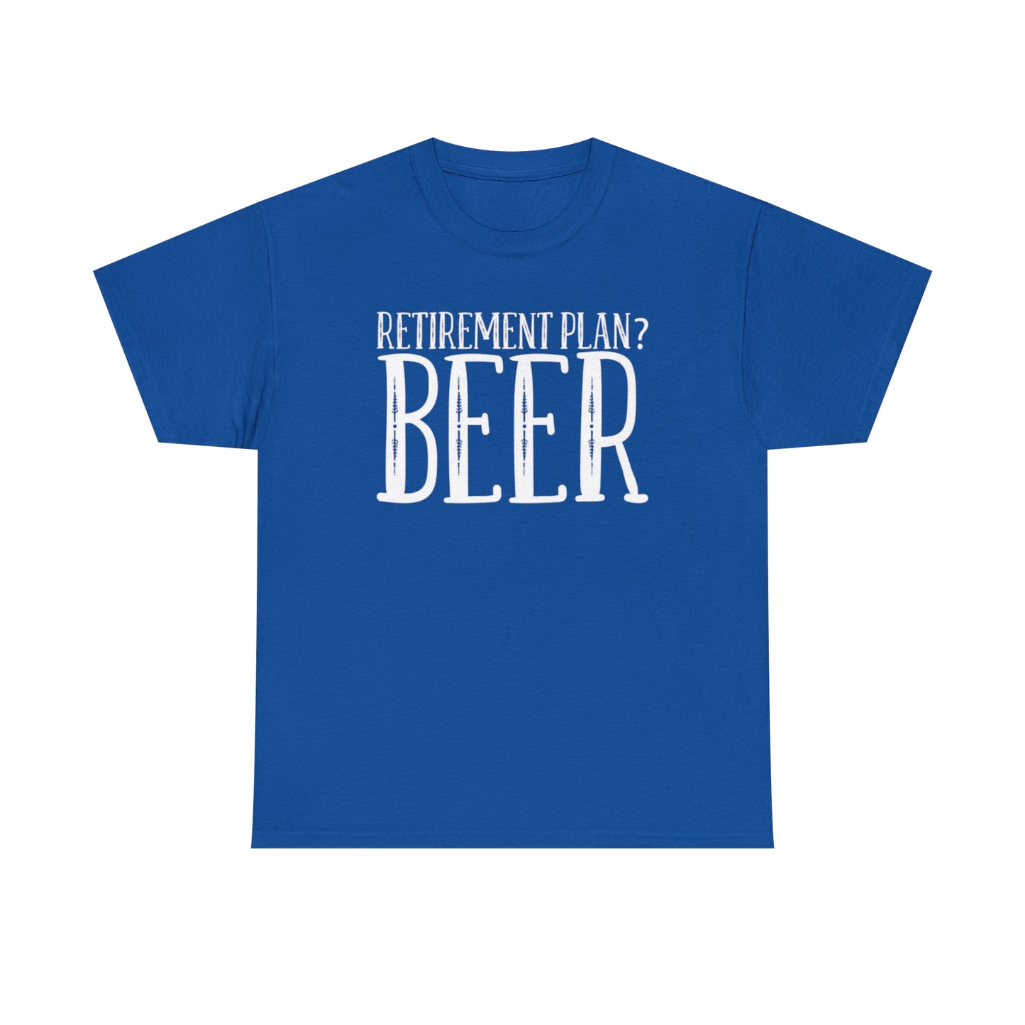 Retirement Plan Beer T Shirt Funny Graphic Cold Beer Retro Jokes Unisex