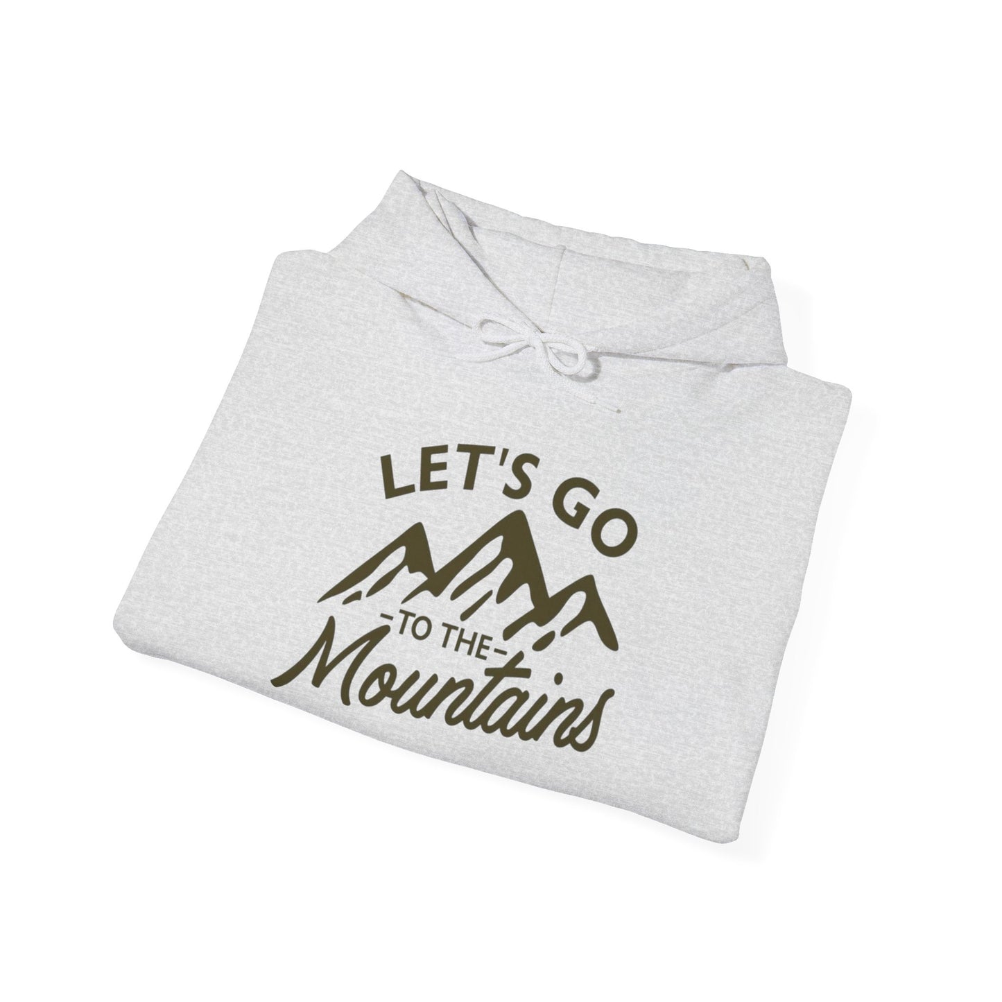 Lets Go To The Mountains Graphic Hoodie Unisex Heavy Blend™ Hooded Sweatshirt