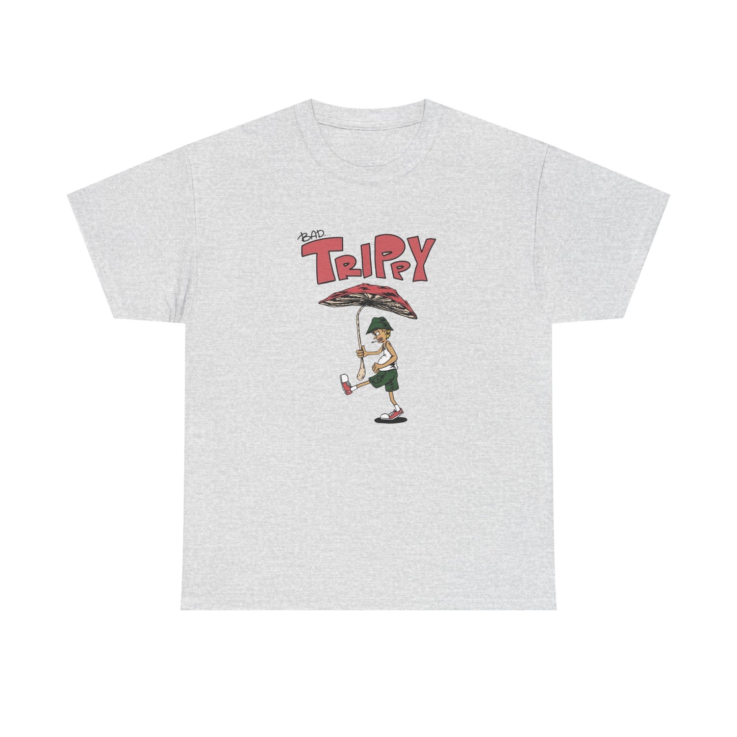 Bad Trippy Mushrooms Graphic T Shirt NEW Adult Unisex Heavy Cotton Tee